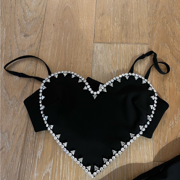 Area Pant & Top Crystal and Wool Set Size: 0 - Picture 2 of 3